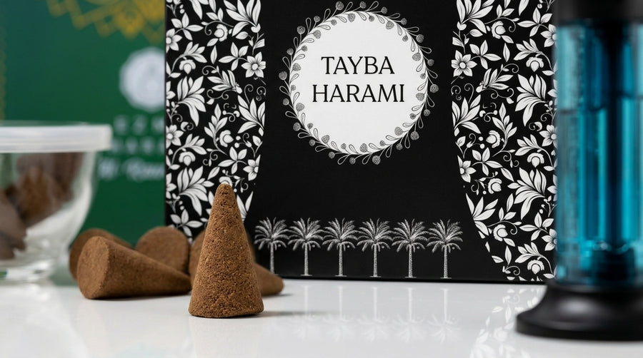 EZMA OUD no-charcoal bakhoor cone set with free mini lighter