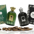 Al Rawdah EDP bottle close-up, oud and Taif rose perfume