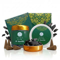 Al Rawdah bakhoor jar plus no-charcoal Harami cones set by EZMA OUD