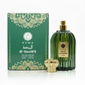 Al Rawdah and Tayba Arabian perfumes styled on a dresser