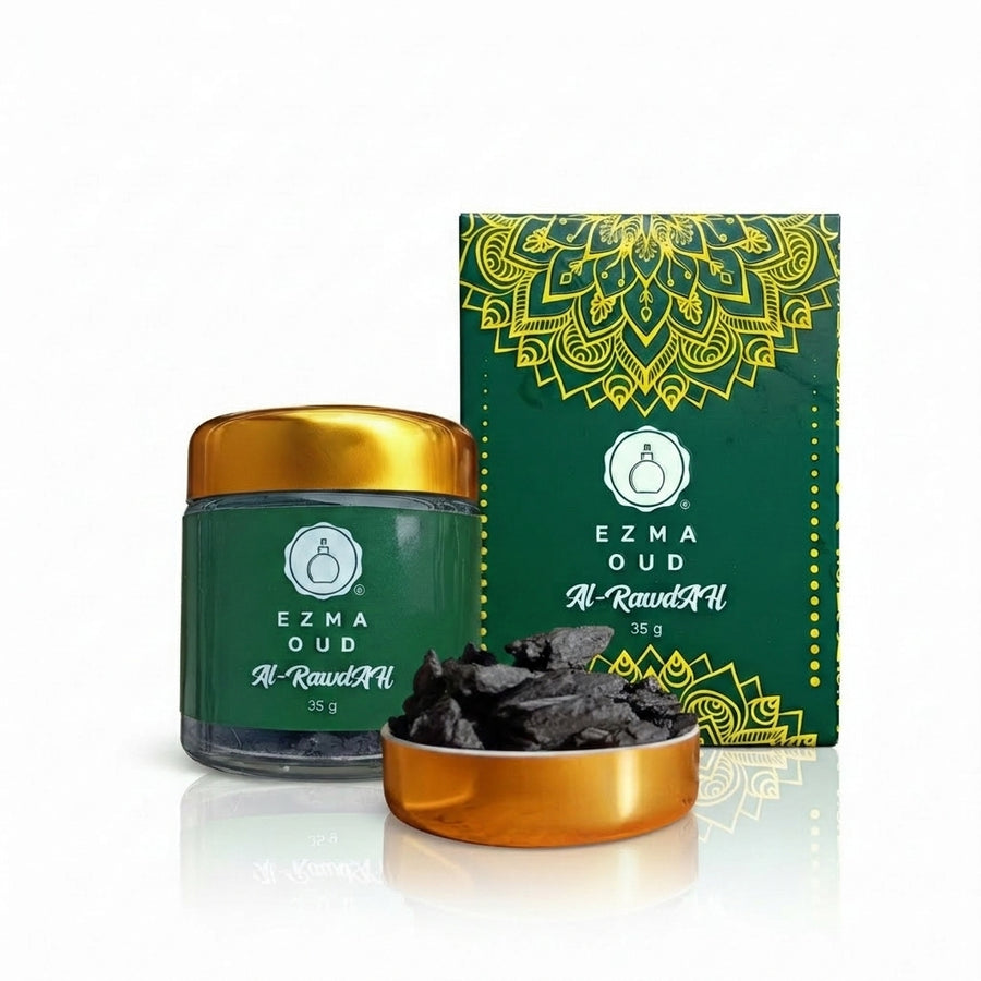 BAKHOOR ALRAWDAH luxury oud home incense chips 35g by EZMA OUD