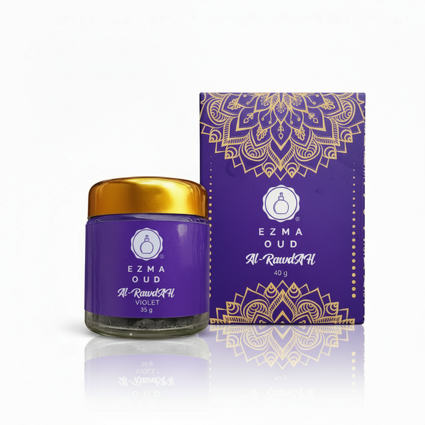 Bakhoor Al-Rawdah Violet soft floral oud chips by EZMA OUD