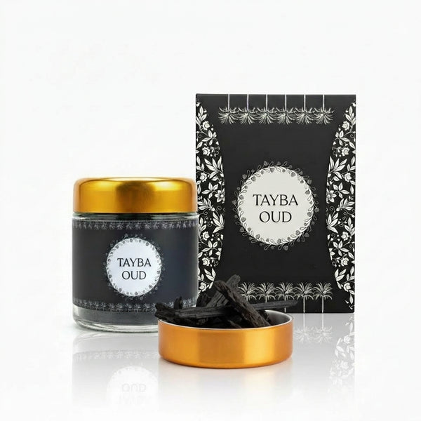 Bakhoor Tayba Black 35g deep oud home incense by EZMA OUD